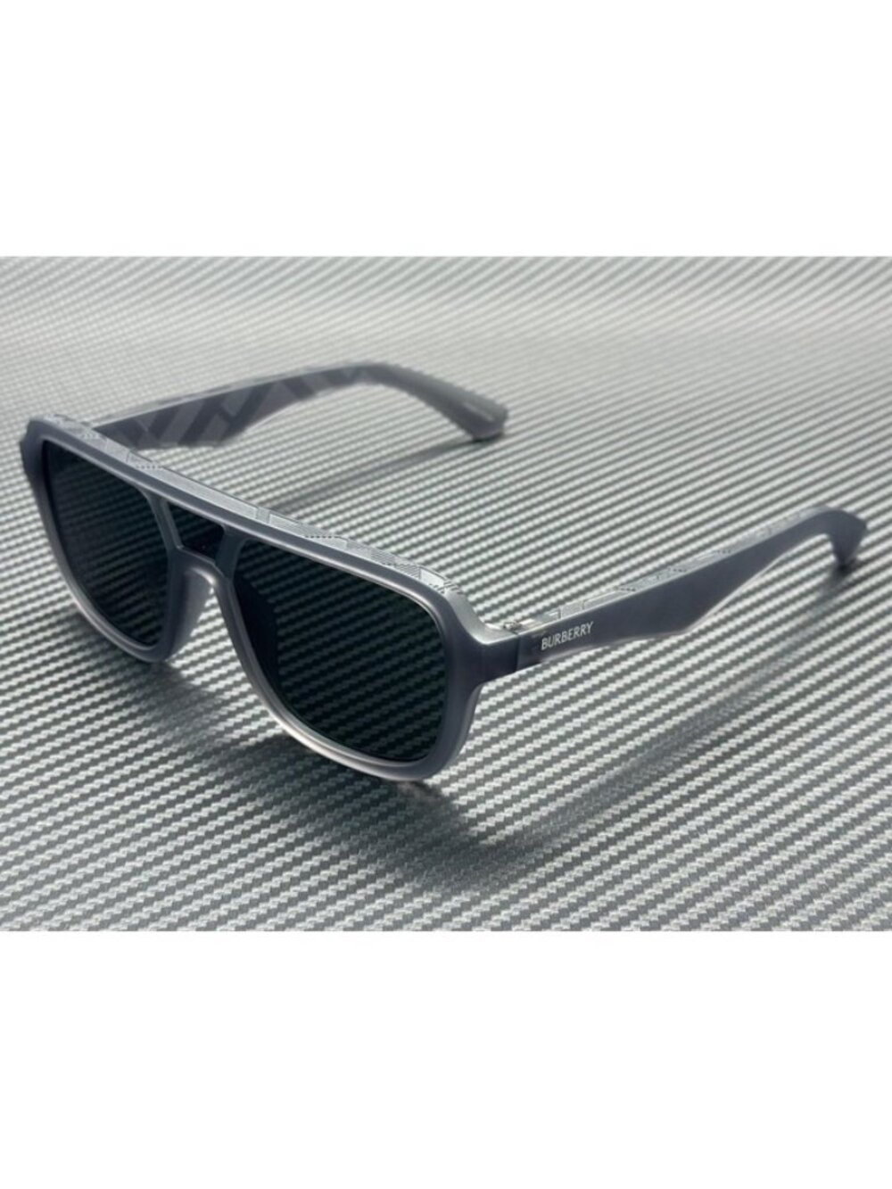 New Burberry Men Matte Grey Sunglasses -18-145